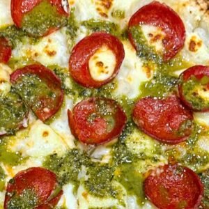 kamote-basil pesto-white